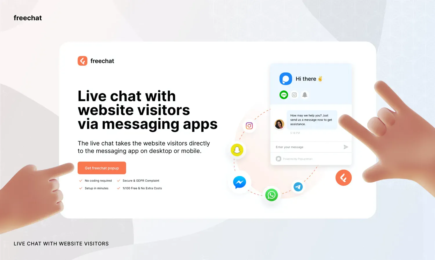 FreeChat tool by popupsmart